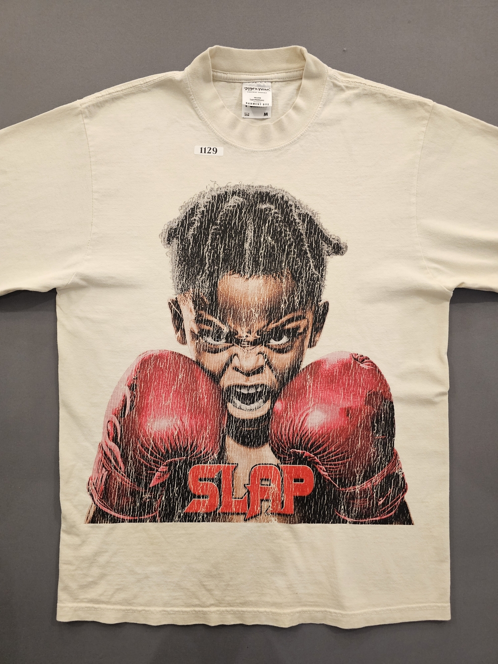 Vintage-Style SLAP Boxing Graphic T-Shirt - Men's Size Medium
